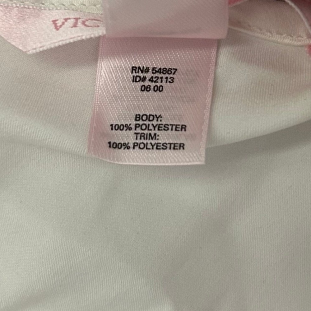 Victoria's Secret Slip Dress Womens M Ivory Lace Trim Satin Lingerie Chemise VTG - Picture 4 of 9